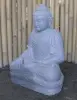 Product image 3 of the product “Seated Buddha made of Riverstone in Bhumisparsha - gesture of touching the earth. 62 cm height. ”